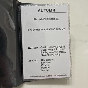 True Autumn Color Palette Swatch Wallet